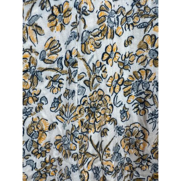 Free People Boheme Mini Dress OB1017745 Floral Ivory Ruffle Combo Size 10‎ - Picture 2 of 6